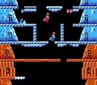 une photo d'Ã©cran de Ice Climber sur Nintendo Nes